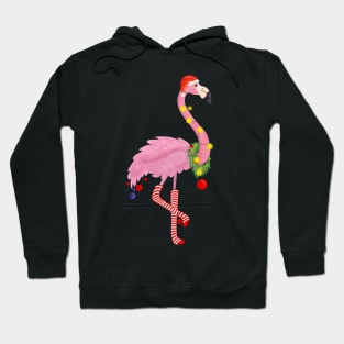 Cute and Fun Tropical Flamingo Christmas Hoodie